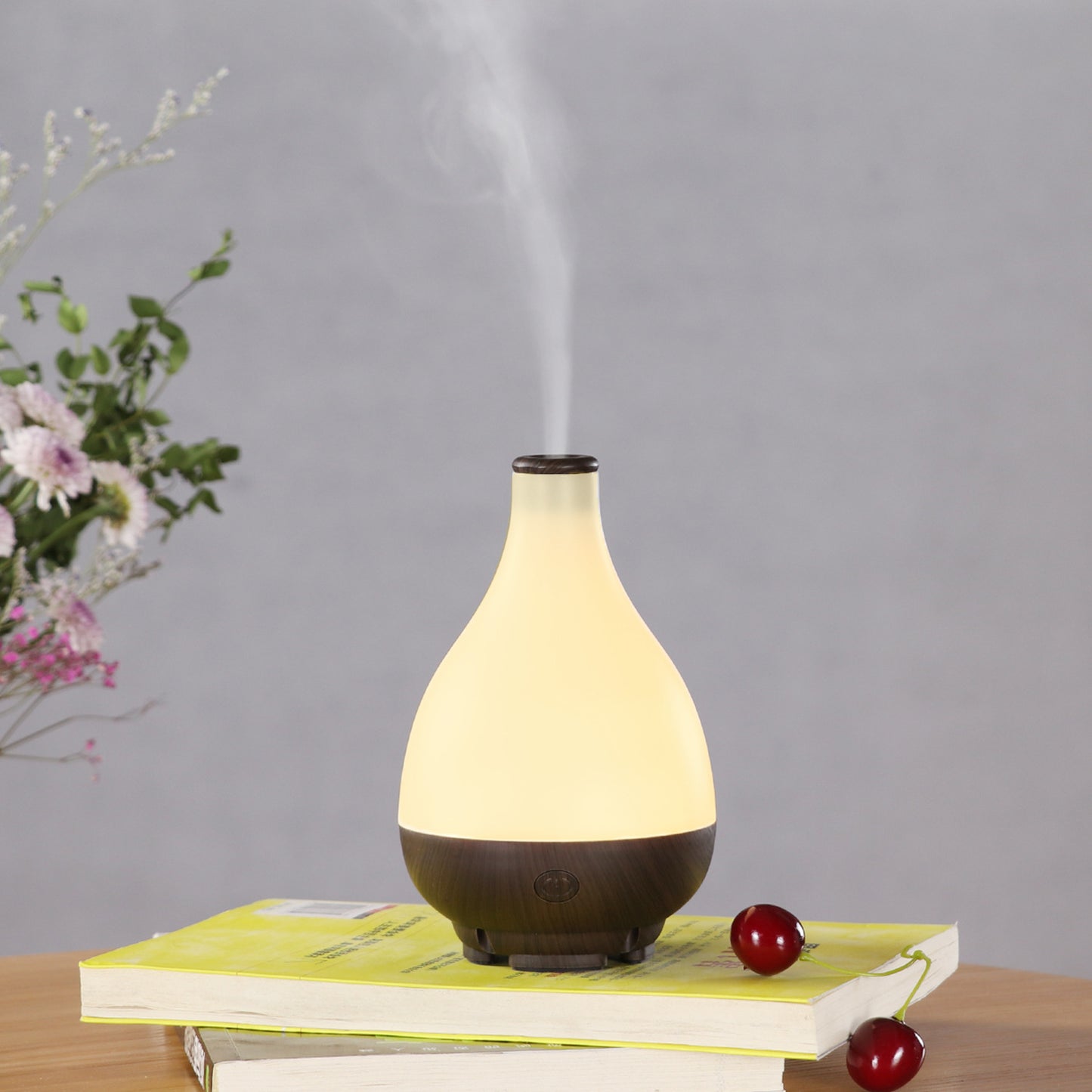 Wood grain aroma diffuser warm light ultrasonic humidifier 5V air purification gift aromatherapy humidifier essential oil diffuser