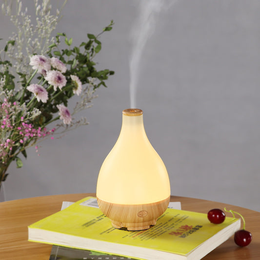 Wood grain aroma diffuser warm light ultrasonic humidifier 5V air purification gift aromatherapy humidifier essential oil diffuser