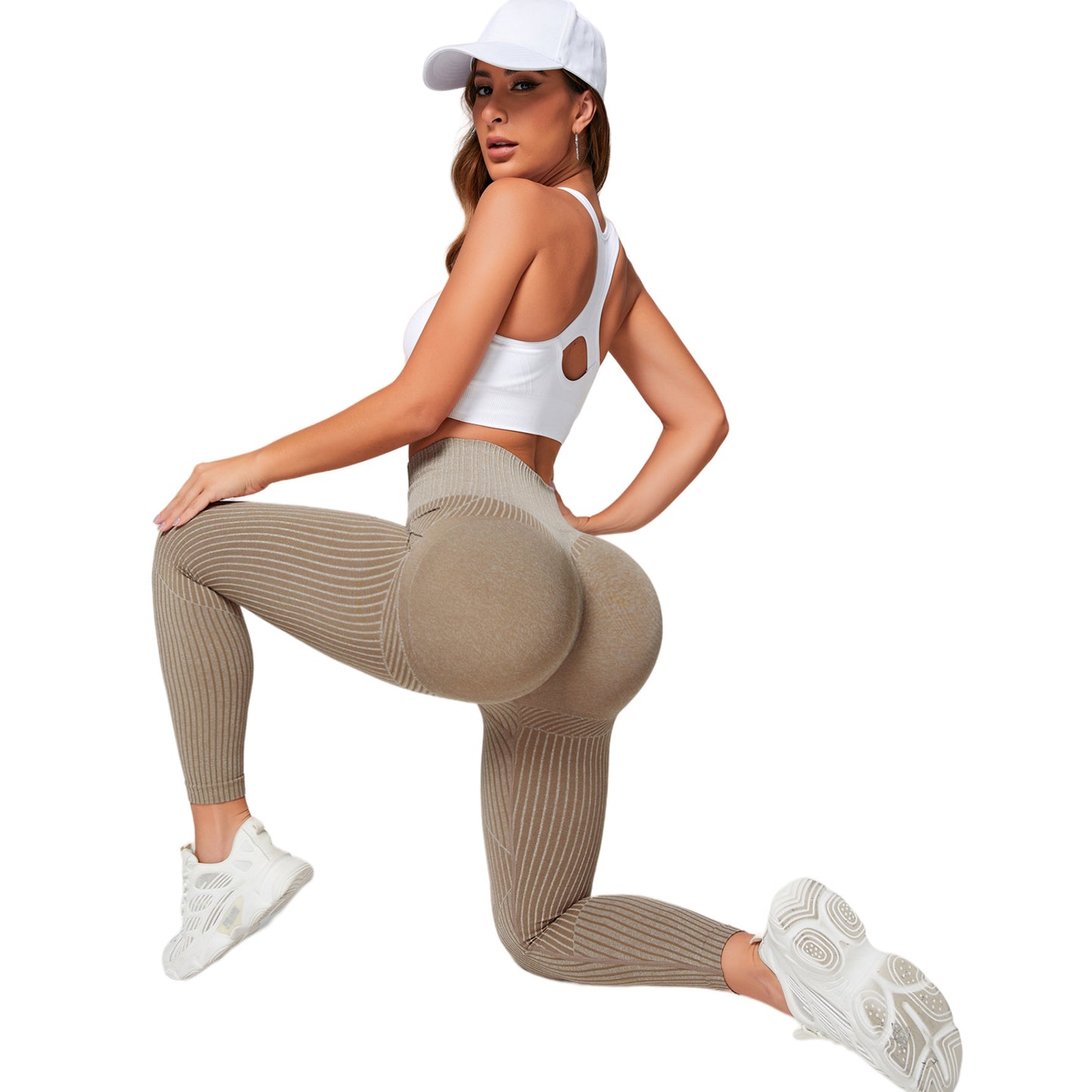 European And American Peach Hip Seamless Yoga Clothes Women's Quick-drying Running Sports